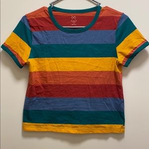 PacSun Basics Collection Short-Sleeved Striped Top